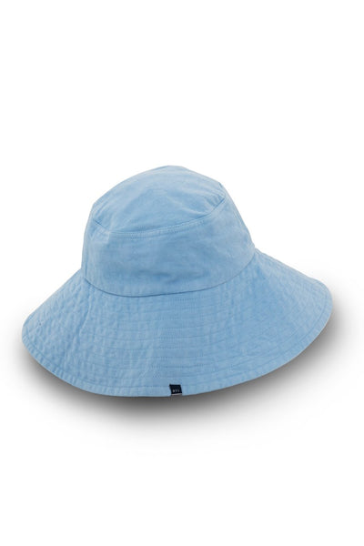 Ladies Wide Brim Hat Blue Basic