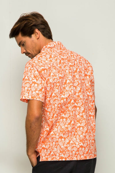 Bali Tropical Shirt S/S Coral - By The Sea Bali
