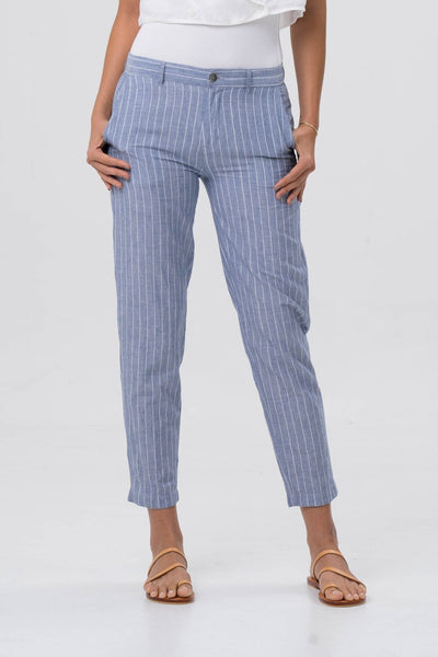 Stripe Sky Pants Denim