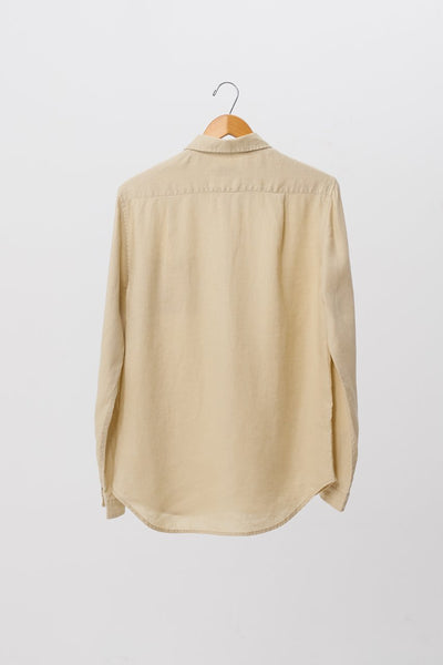 Men Linen Shirt L/S Khaki