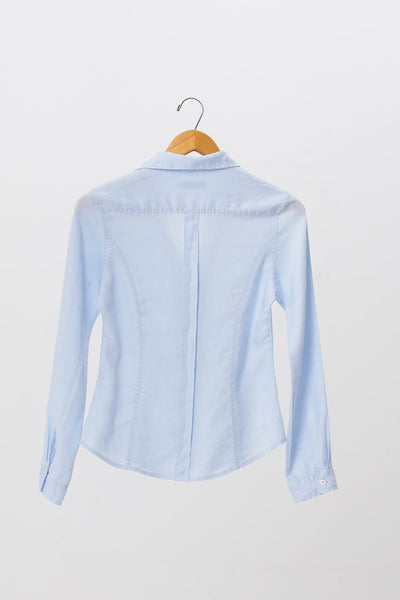 Angra Linen Shirt L/S Blue - By The Sea Bali