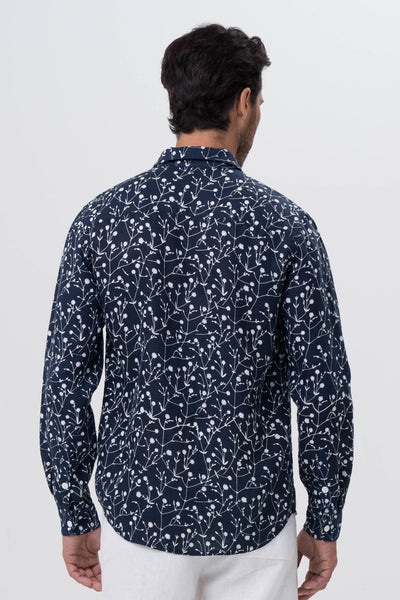 Bintan Linen Shirt L/S Navy