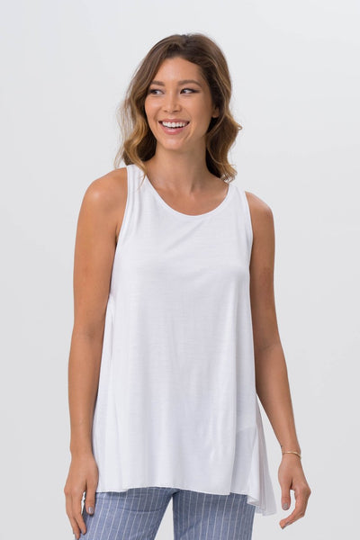 Lucita Trapezium Top White