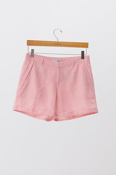Linen Short Pants Pink