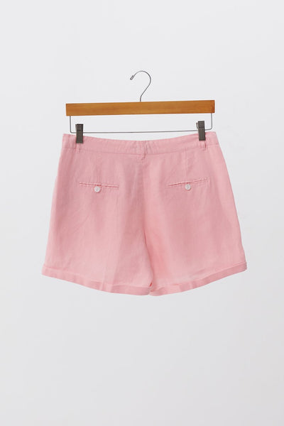 Linen Short Pants Pink