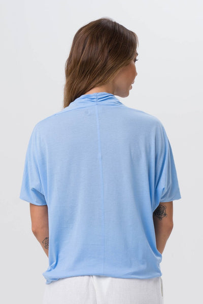 Kikal Cowl Neck Shirt/Dress Blue