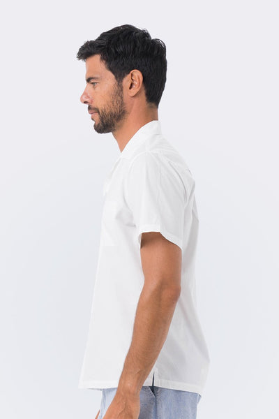 Bali Tropical Shirt S/S White - By The Sea Bali