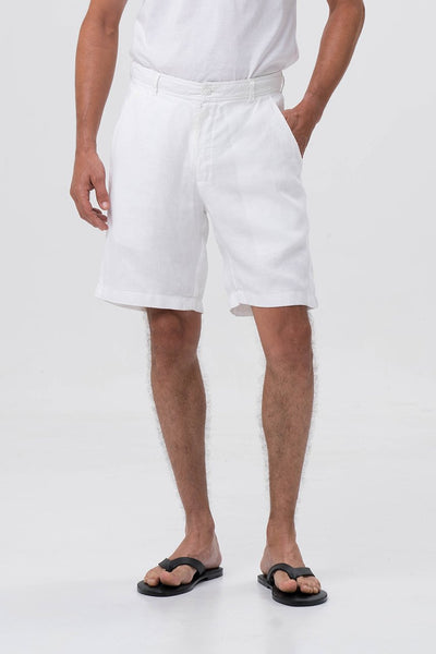 Linen Bermuda White