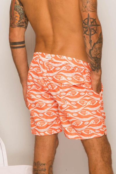 Men's Swimming Trunk Orange