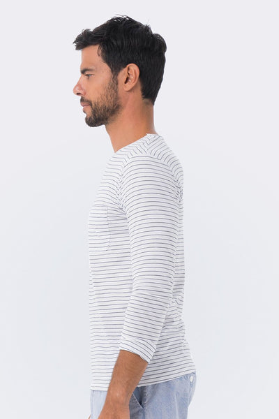 Basic light jersey L/S T-shirt offwhite - By The Sea Bali