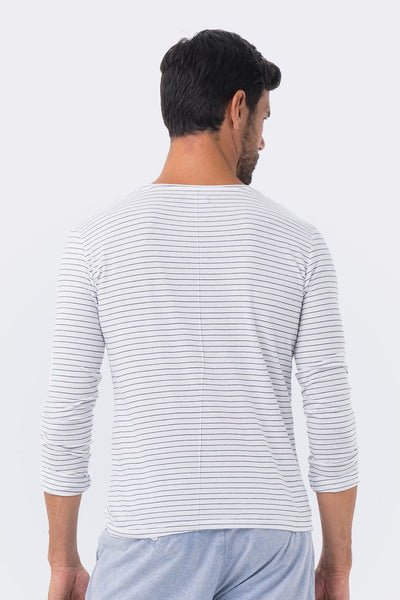 Basic light jersey L/S T-shirt offwhite - By The Sea Bali