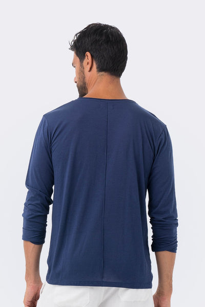 Basic light jersey L/S T-shirt Navy - By The Sea Bali