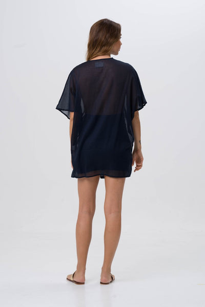 Twist Kaftan navy