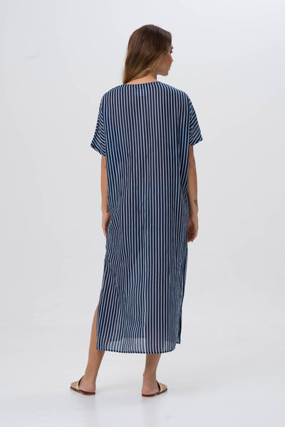 Moroccan Kaftan Navy