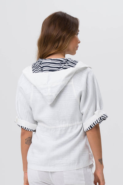 Linen Maresias Jacket White