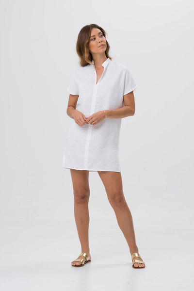 Linen Drika Tunic White