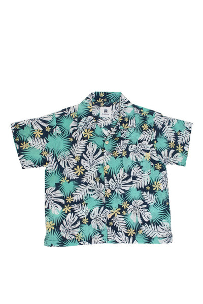 Bali Tropical Shirt S/S Blue - By The Sea Bali
