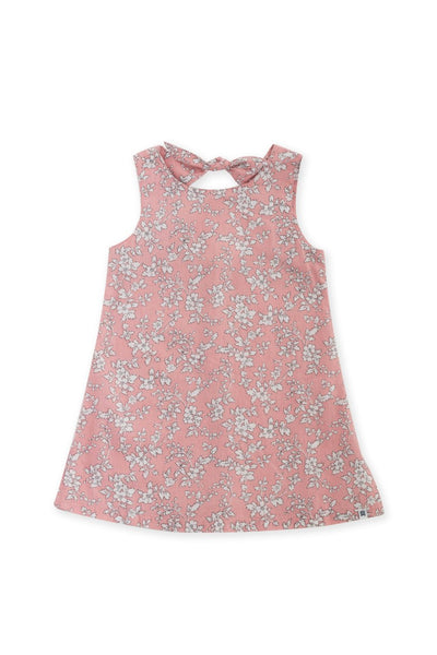 Kids Dress with a tie on the back Pink