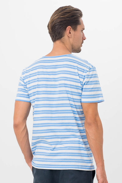 Basic Men Shirt Blue Stripe - By The Sea Bali