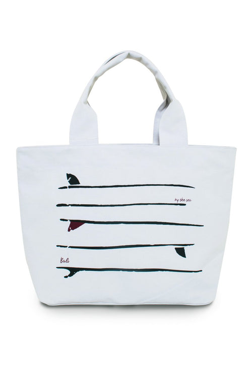 By The Sea Canvas Bag Grey