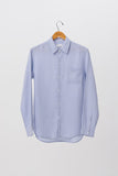 Men Linen Shirt L/S Blue