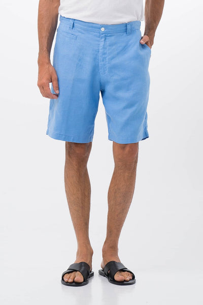 Paros Linen Bermuda Blue