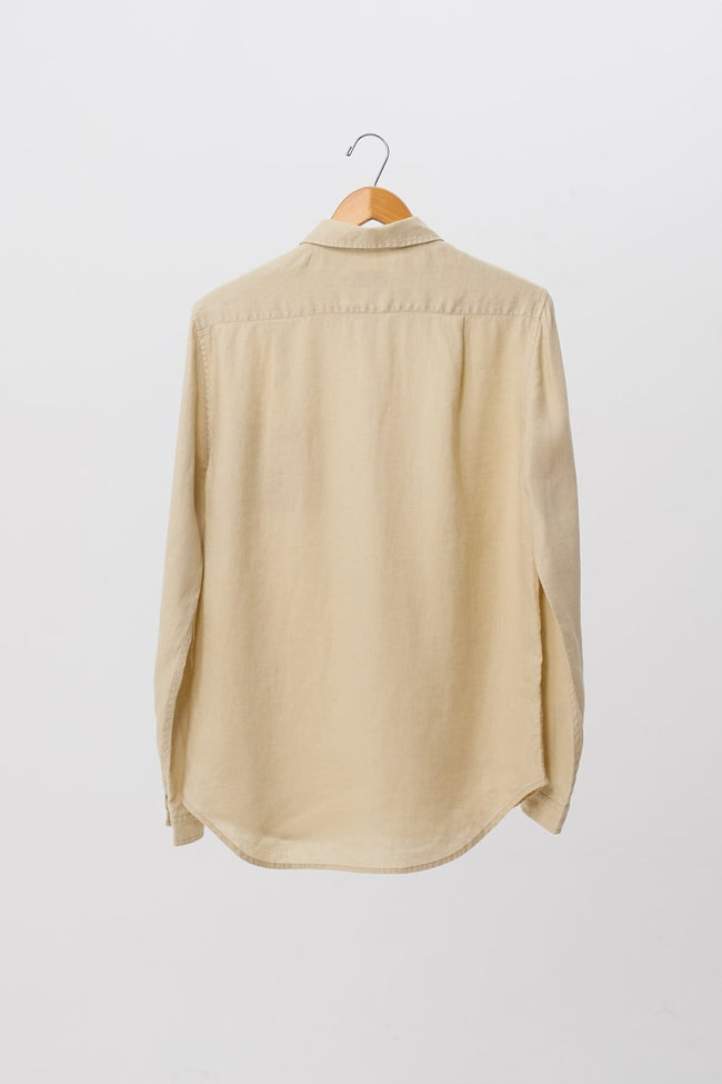 Men Linen Shirt L/S Khaki