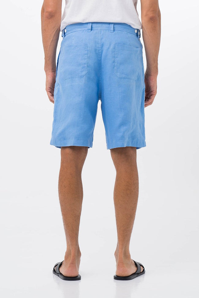 Paros Linen Bermuda Blue