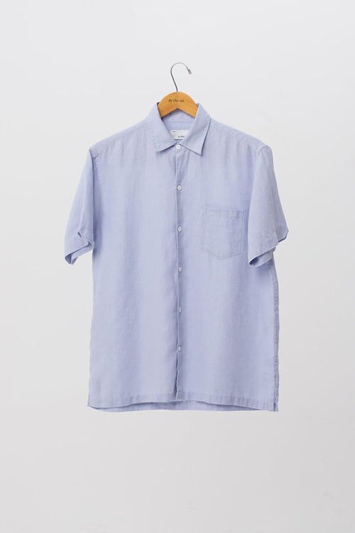 Maui Linen Shirt S/S Blue