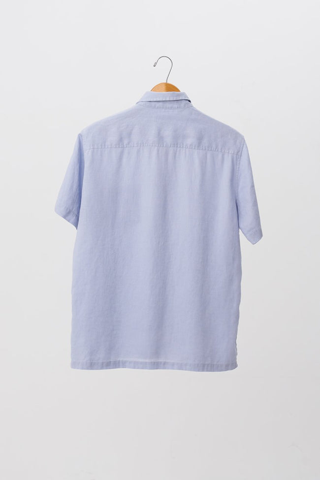 Maui Linen Shirt S/S Blue