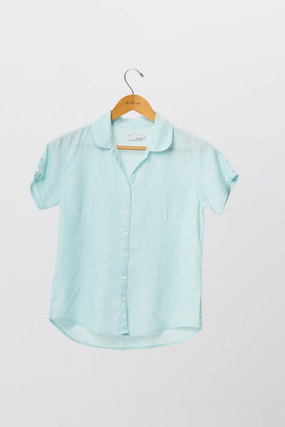 Nara Linen Shirt S/S Green