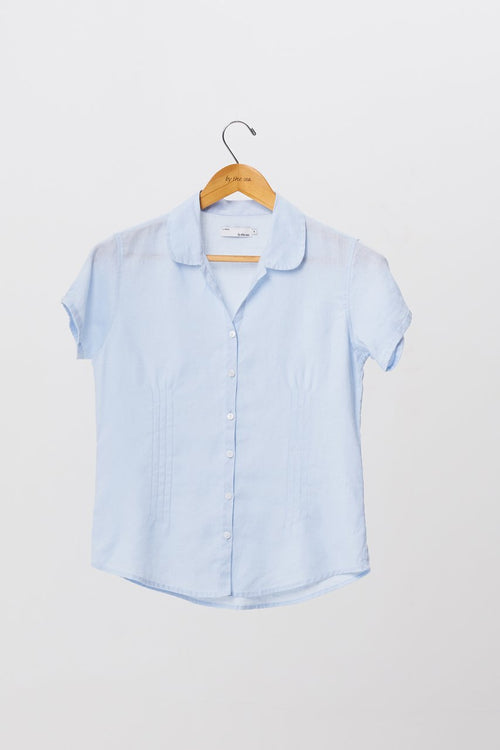 Nara Linen Shirt S/S Blue