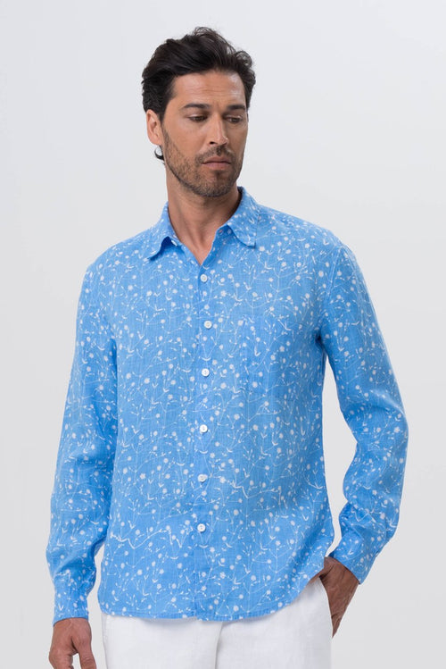 Bintan Linen Shirt L/S Blue