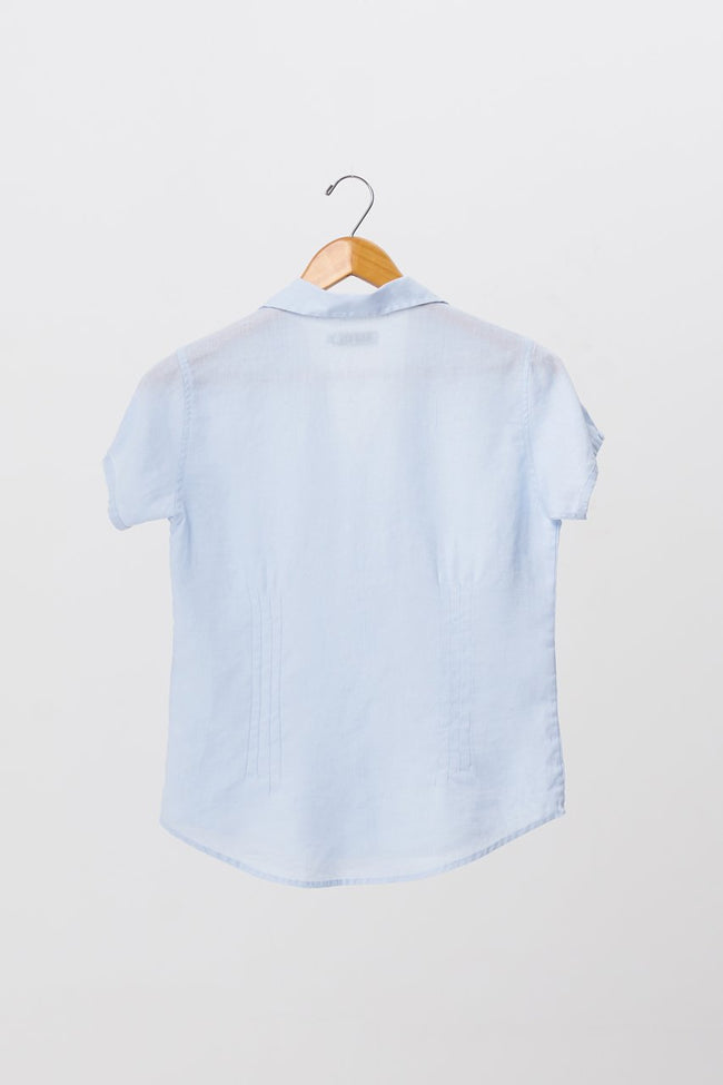 Nara Linen Shirt S/S Blue