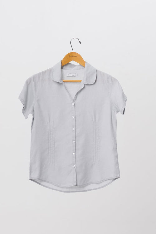Nara Linen Shirt S/S Grey
