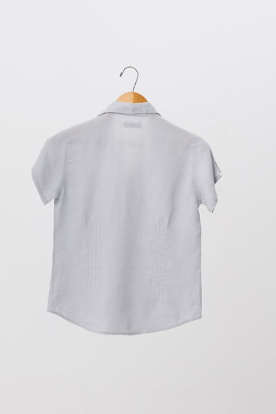 Nara Linen Shirt S/S Grey