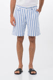 Men's Stripe Linen Bermuda