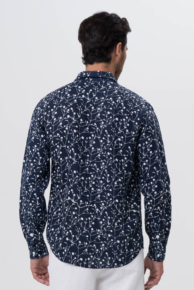 Bintan Linen Shirt L/S Navy