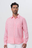 Bintan Linen Shirt L/S Pink - By The Sea Bali