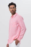 Bintan Linen Shirt L/S Pink - By The Sea Bali