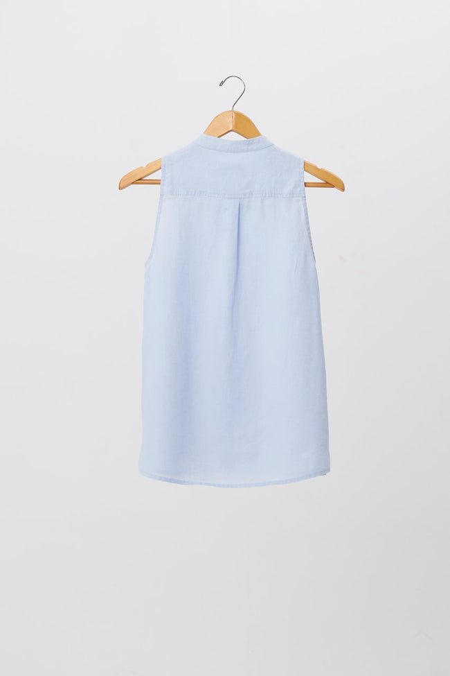 Shanghai Linen Shirt Blue