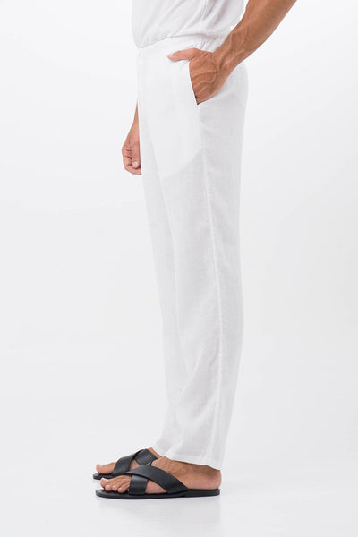 Relax Linen Long Pants White