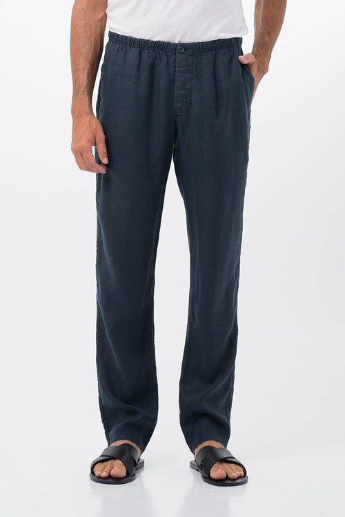 Relax Linen Long Pants Navy