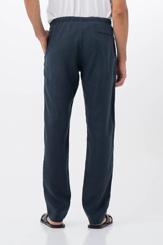 Relax Linen Long Pants Navy