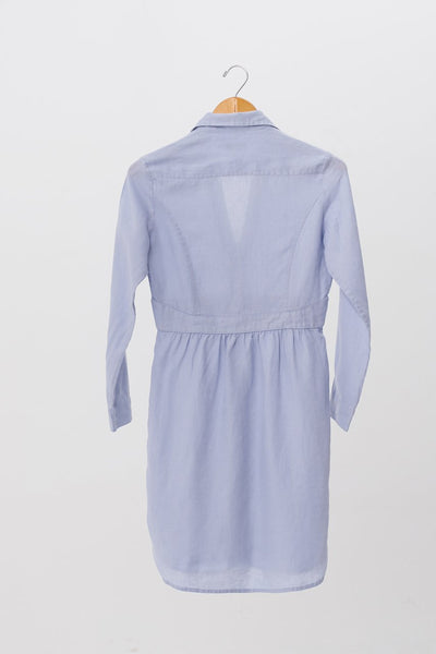Linen Shirt L/S Dress Blue
