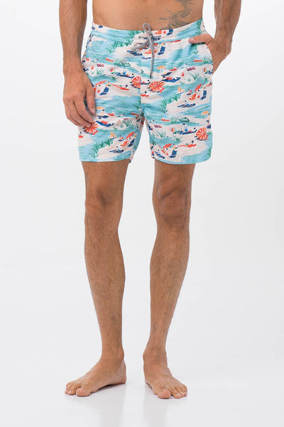 Men's Swimming Trunk Aqua