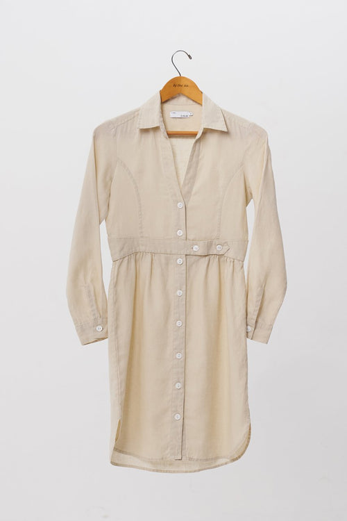 Linen Shirt L/S Dress Grey