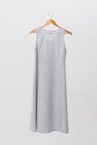 Linen Princess Cut Midi Dress Grey