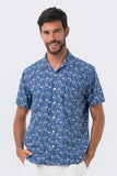 Bali Tropical Shirt Navy Sailboat - By The Sea Bali