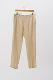 Mens Linen Trousers Beige